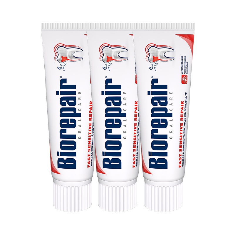 贝利达牙釉质修复牙膏75ml*3只装