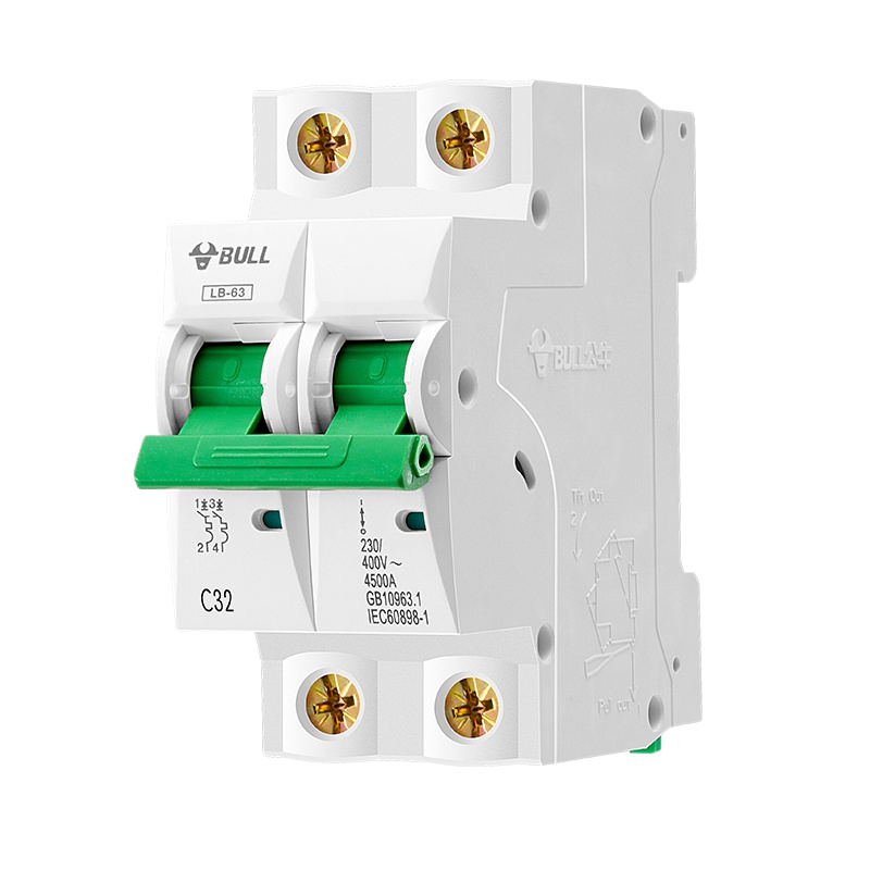 公牛(BULL) 空气开关 2P小型断路器 2P双极32A 家用电源空开 LB-63C32/2