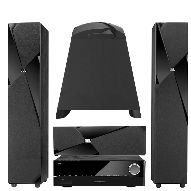 JBL STUDIO 180BK+AVR161S功放 音响 音箱 3.1声道 家庭影院 落地影院 组合音响 客厅影院
