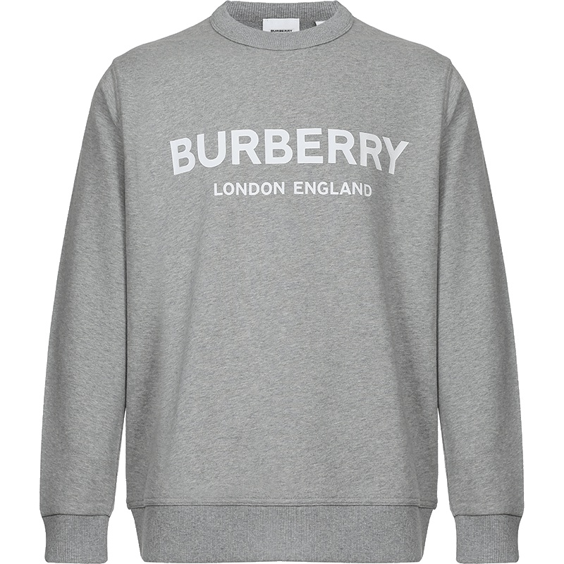 BURBERRY 博柏利 男款徽标印花棉质圆领卫衣运动衫 80095051