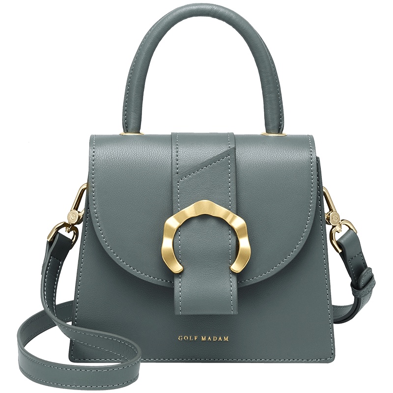 高尔夫GOLF单肩包女士优雅知性简约百搭斜挎包大容量牛皮包包手提包
