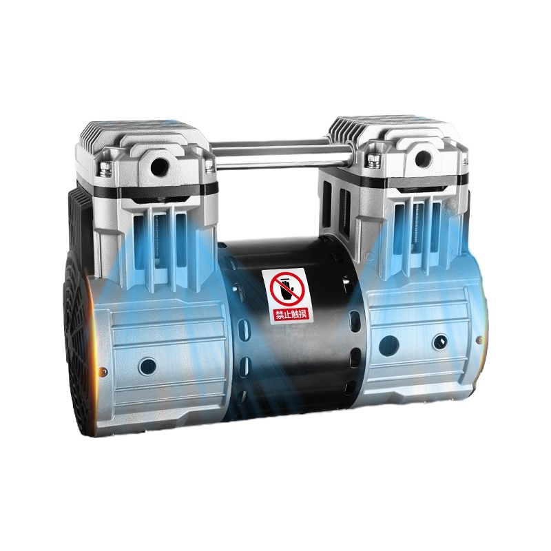 东成静音无油空压机空气压缩机木工工具家用充气泵喷漆冲气泵双进气快速进气 12升双进气空压机