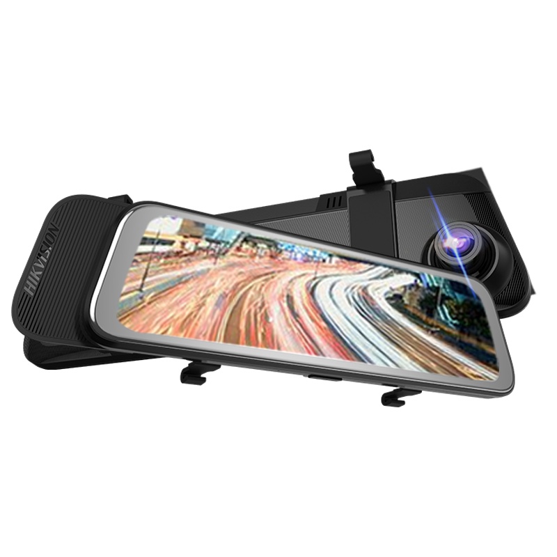 海康威视N6行车记录仪高清夜视前后双录无线全景流媒体倒车影像