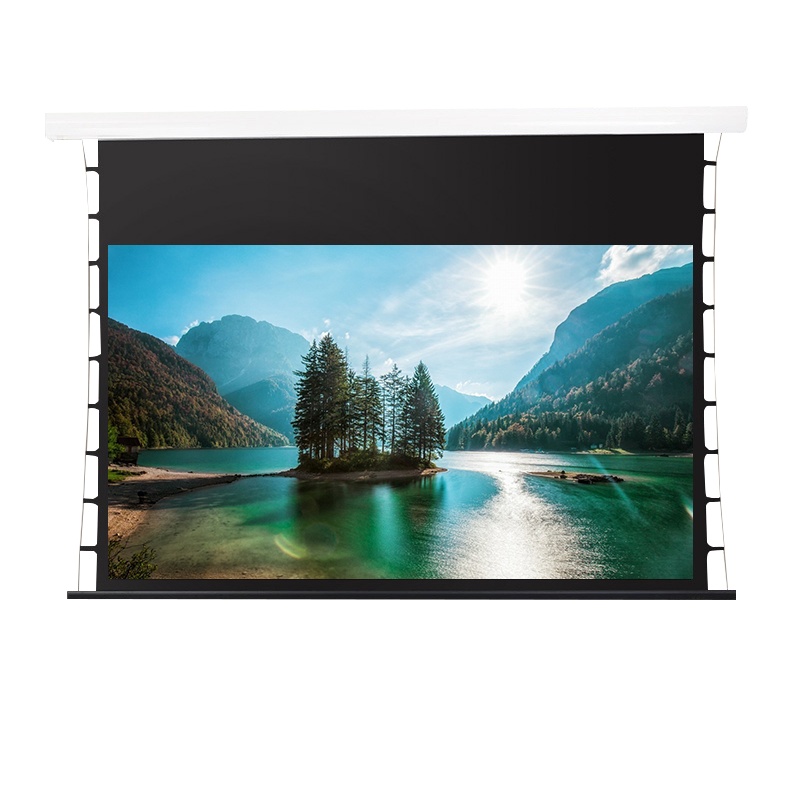 幕 布 定制120寸波纤电动遥控幕布含固定支架含安装及线材(15米内)