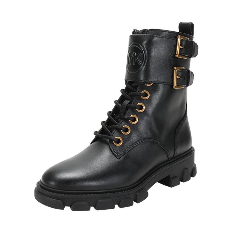 MICHAEL KORS 迈克·科尔斯 女士 皮革系带中筒靴子马丁靴40F0RIFB6L