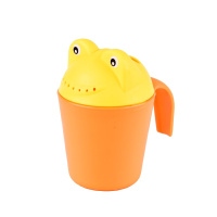 马博士宝宝洗头杯花洒水勺婴儿洗澡沐浴勺儿童加厚pp材质洗发杯 橙+黄