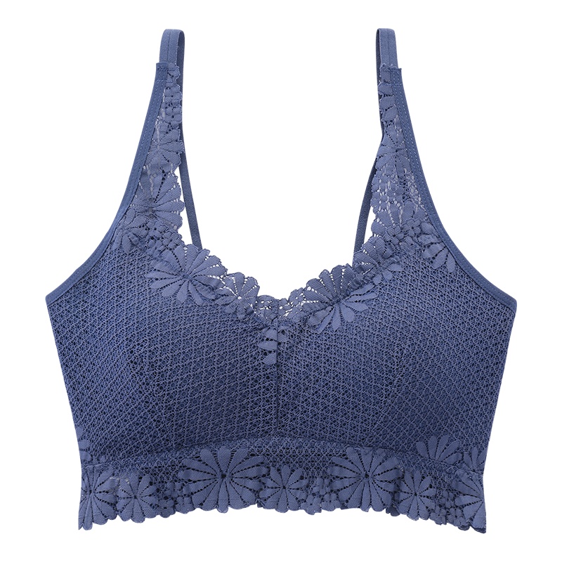 俞兆林性感蕾丝内衣女无钢圈文胸美背聚拢胸罩裹胸抹胸女小吊带背心