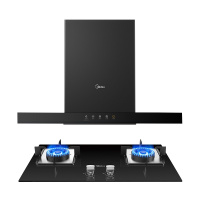 美的(Midea) 烟灶套装 CXW-268-T201+JZT-Q216B 20立方大吸力欧式油烟机+4.2kw 猛火灶