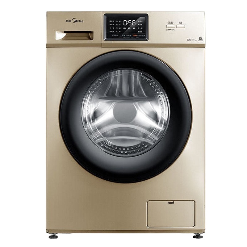 美的(Midea)10公斤全自动滚筒洗脱一体洗衣机 变频安静 家用金色MG100V31DG5