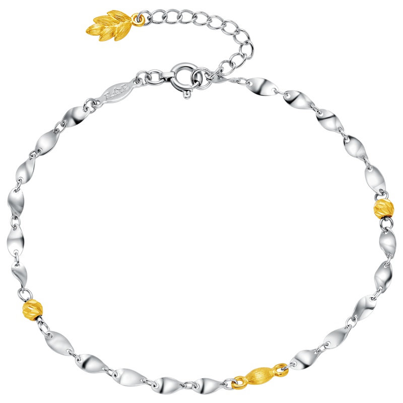 周大福珠宝黄金白金铂金手链PT158268