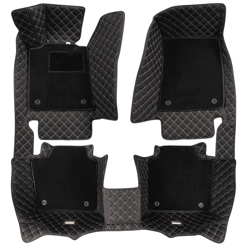 小米生态链 迈未全包围汽车脚垫双层丝圈大包围地垫 奥迪宝马大众本田丰田专车专用定制版 五座车型 TN-QT02 浅咖色