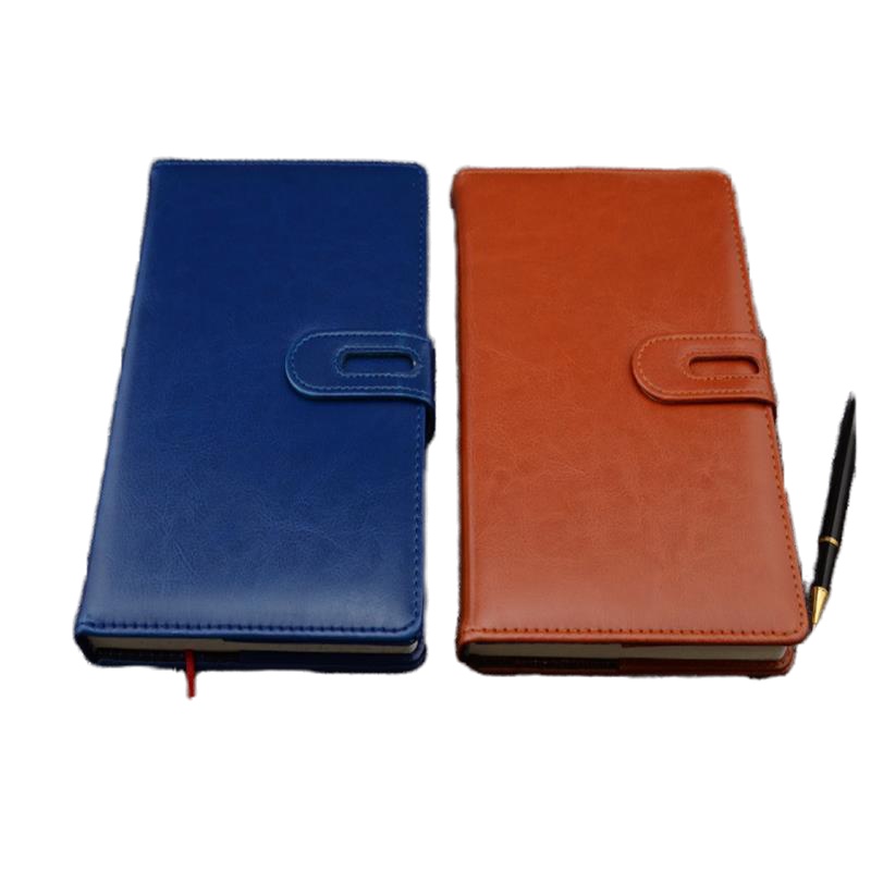 申士(SHEN SHI)18218商务记事本创意文具笔记本带扣皮面本日记本子厚B5定制