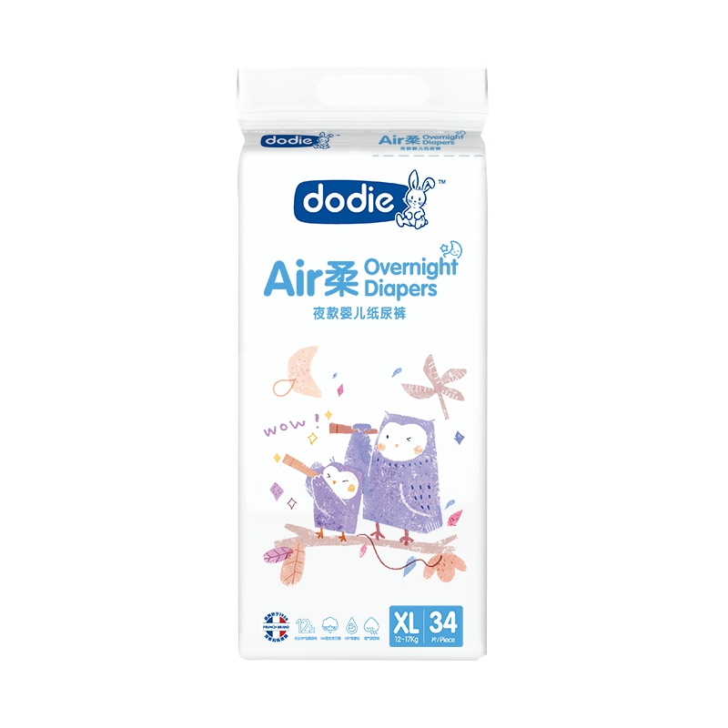 杜迪 Dodie Air 柔 · 夜款婴儿纸尿裤(XL)34片