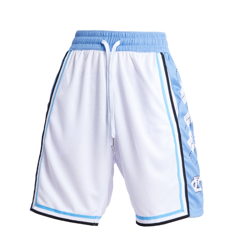 美式潮女篮球裤NCAA北卡大学 五分运动短裤宽松显瘦透气北卡配色