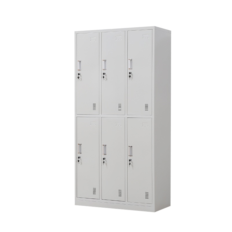 梦商 六门更衣柜 钢制更衣柜 铁皮衣柜 储物柜 1800*900*420mm 1个
