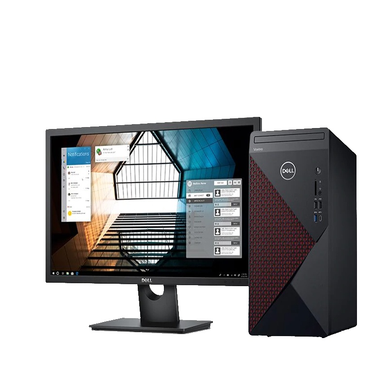 戴尔(DELL)成就5090 全新第九代酷睿 23.8英寸屏 商用 家用台式机电脑(i3-9100 4GB 1TB 集显 无光驱 四年上门维修服务)超强扩展 性能强劲 支持网络同传