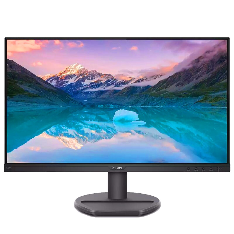 飞利浦 243S9A 23.8英寸 Type-c 65W反向充电 75HZ 高清IPS硬屏 内置音响 笔记本电脑显示器