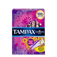 丹碧丝(Tampax)导管式 幻彩系列普通流量卫生棉条游泳 16支装 (美国进口 非卫生巾)护舒宝