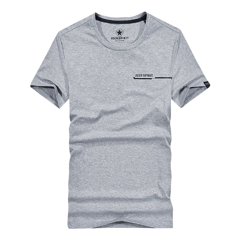 JEEP吉普男士短袖T恤 2019春夏新款休闲运动针织短袖衫宽松型