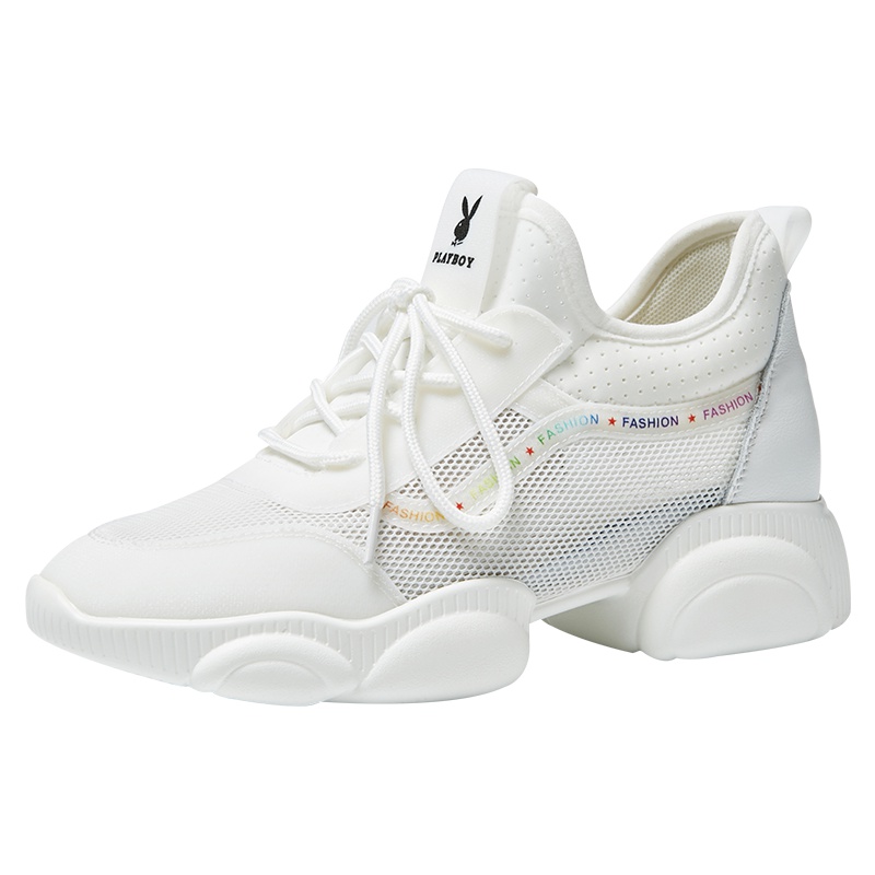 透气网鞋女小熊底夏季2019新款潮运动鞋女学生韩版原宿风小白鞋女