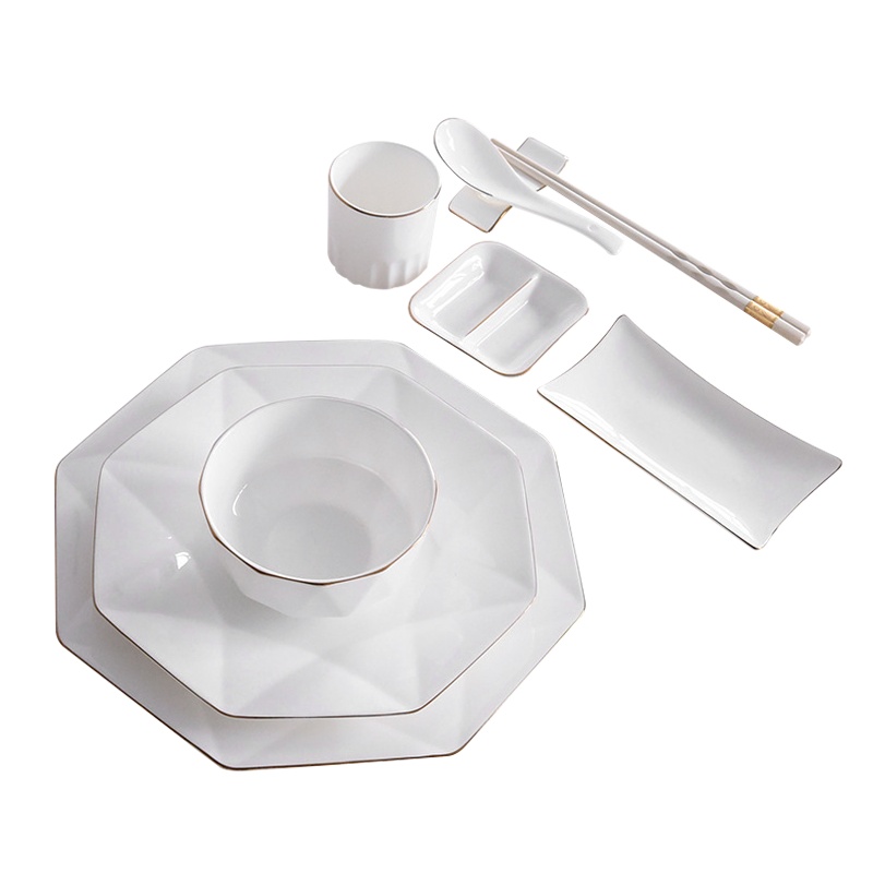 是尚 陶瓷餐具套装 家用碗碟组合