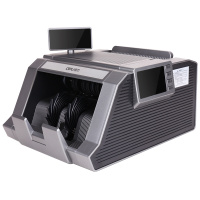 得力deli3907A全智能语音播报点钞机 银行专用 验钞机 商超专用点钞机 C+级验钞机 三屏混点智能验钞