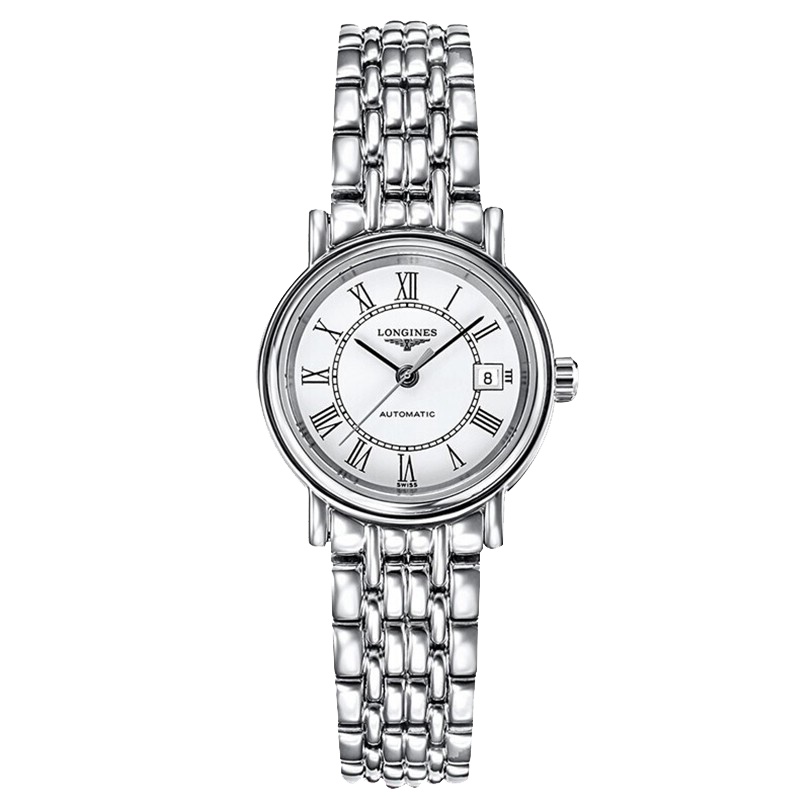 浪琴(Longines)瑰丽系列 不锈钢表带自动机械女表 时尚 休闲女士手表 商务 正装 女表