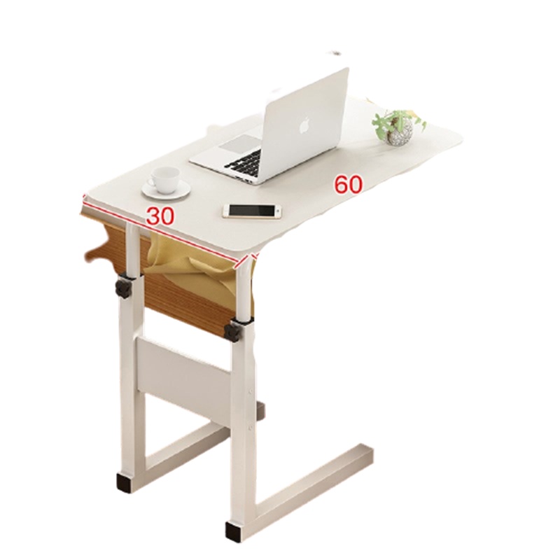 可移动升降书桌子写字台简易带轮学习卓子家用床边初中学生的高中