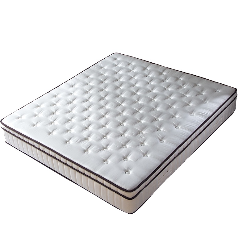 九氏Joesh高级床垫 竹碳纤维乳胶高锰碳钢袋装弹簧床垫 吸温透气除味27CM加厚床褥床垫