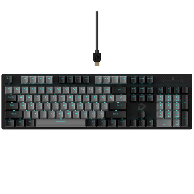 达尔优A840真机械键盘黑青茶红轴电竞吃鸡游戏有线专用PBT键帽104老徐外设店lol吃鸡笔记本台式电脑CF