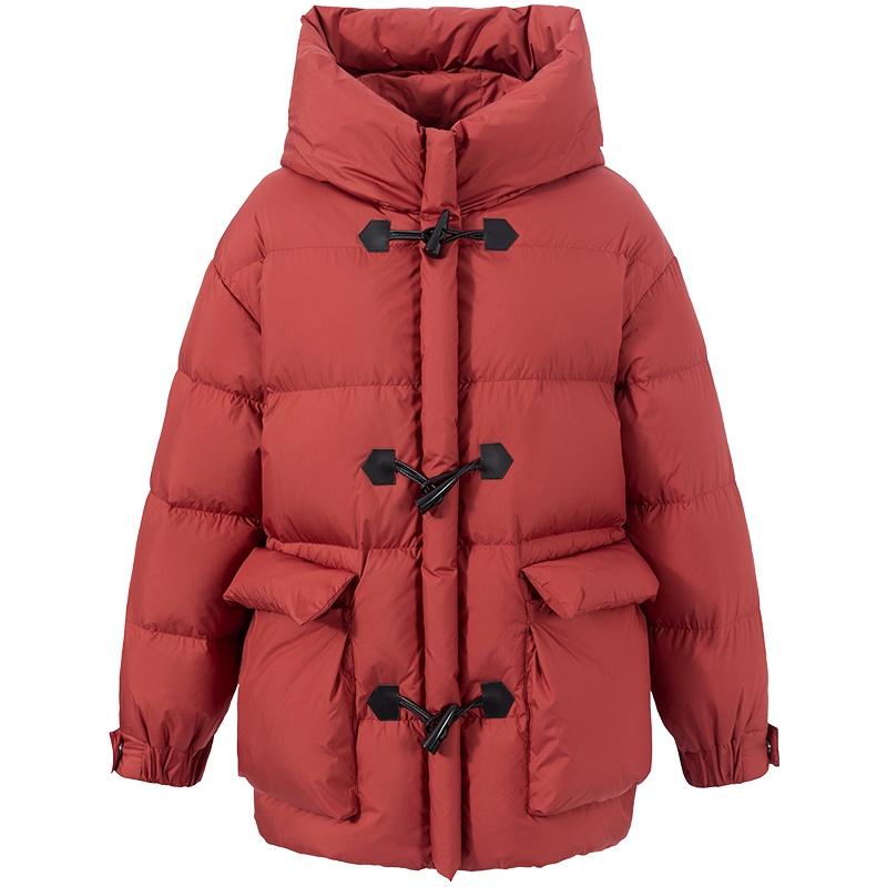 高梵羽绒服2020年新款羽绒服女短款连帽时尚冬季保暖白鸭绒外套女047