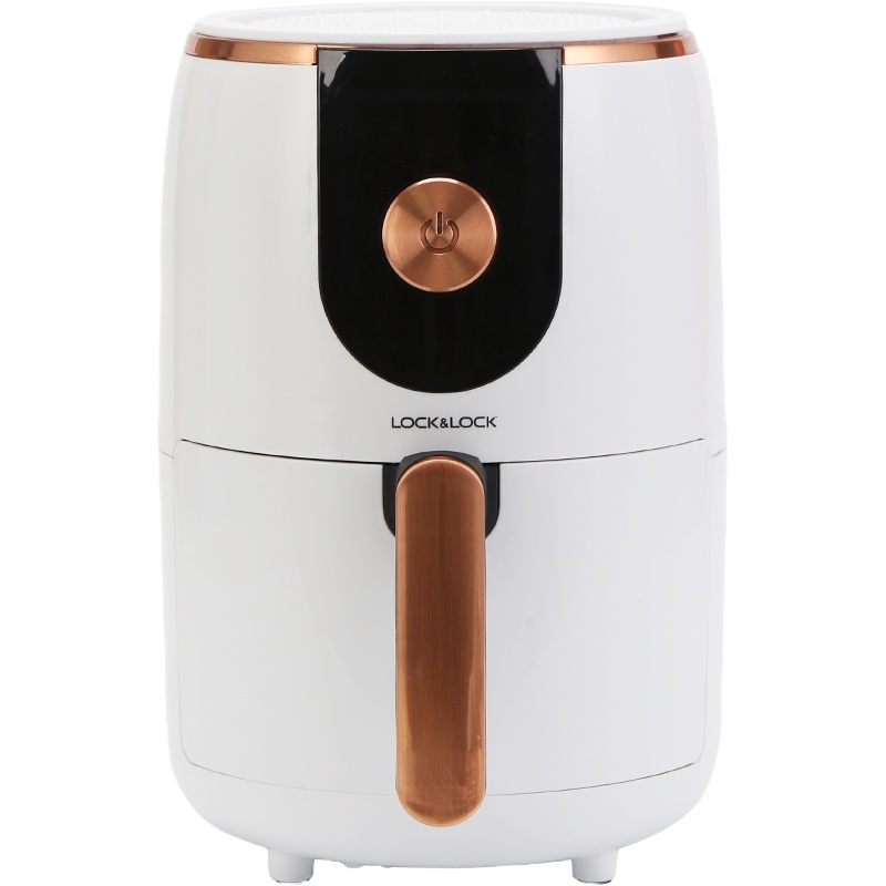 乐扣乐扣(LOCK&LOCK)空气炸锅EJF211WHT 家用多功能 无油煎炸锅 数字化时间控制 1.6L迷你小容量