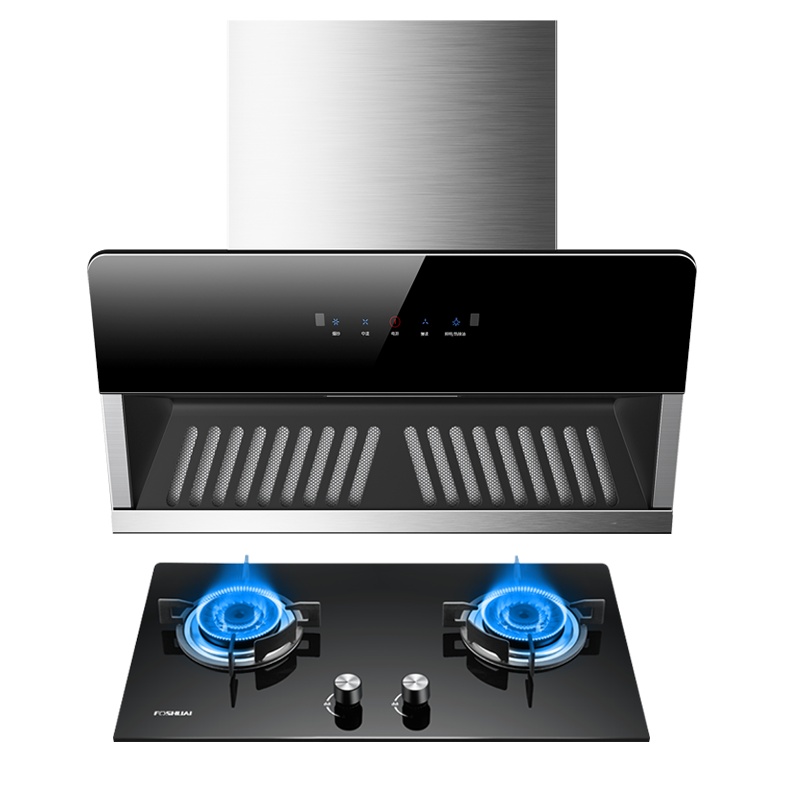 方帅(FOSHUAI)710MM小尺寸烟灶套餐 侧吸式小户型自动清洗 C12触控式+FS16 小型家用出租房公寓宿舍 企