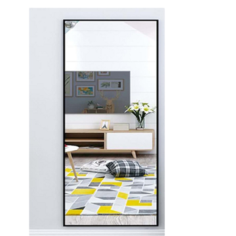 全身落地穿衣镜子家用(黑色80*180cm)