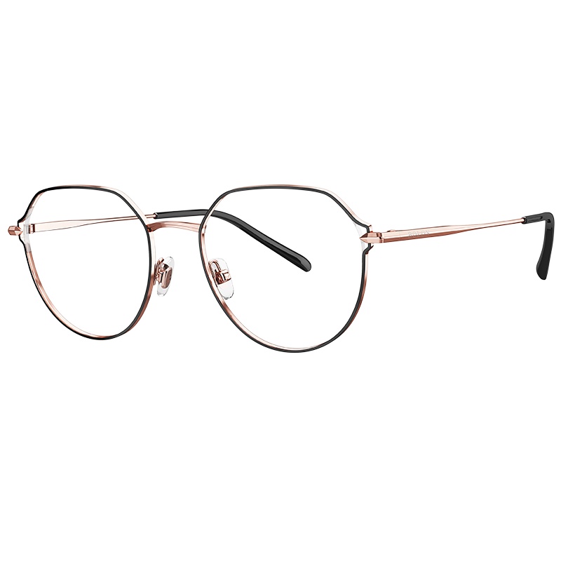 BOLON暴龙新款复古光学镜男女款金属近视镜时尚 眼镜架BJ7119