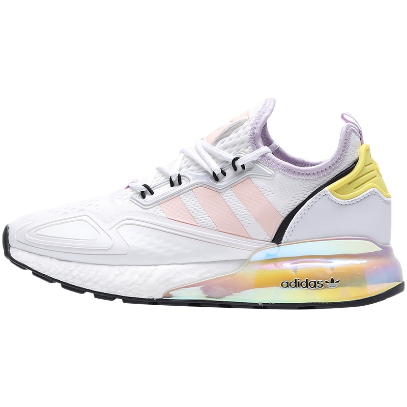 阿迪达斯三叶草女鞋休闲鞋ZX 2K BOOST W杨幂同款运动鞋FY3028