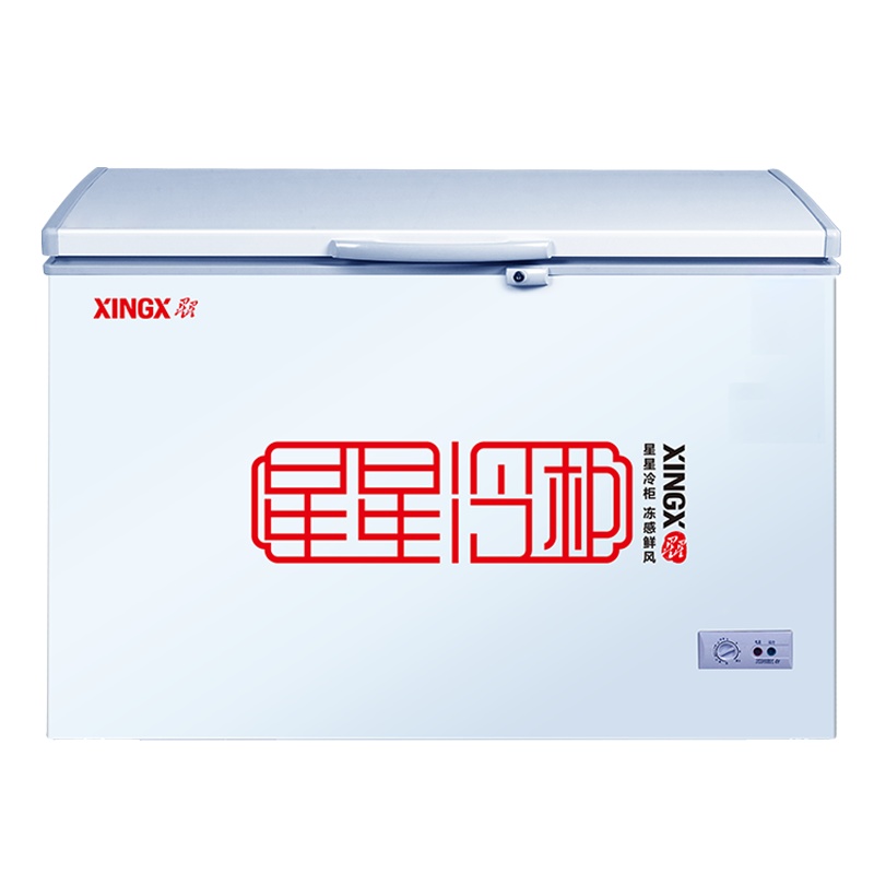 星星(XINGX) BD/BC-355E 355L 卧式 冷柜 冰柜 卧式冷柜 大冰柜商用 强冷冻设计 机械控温