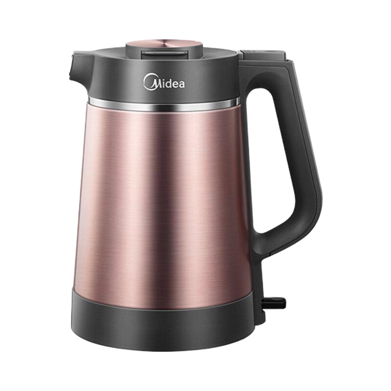 美的真空保温电热水壶MK-VJ1502 家用1.5L 304不锈钢倾倒防漏 VJ1502a电水壶