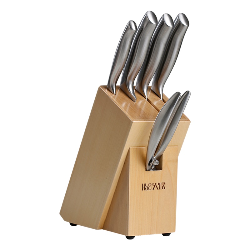 火候德式钢刀六件套 菜刀家用厨师专用切肉片免磨切菜刀全套厨房刀具套装小米有品热卖款