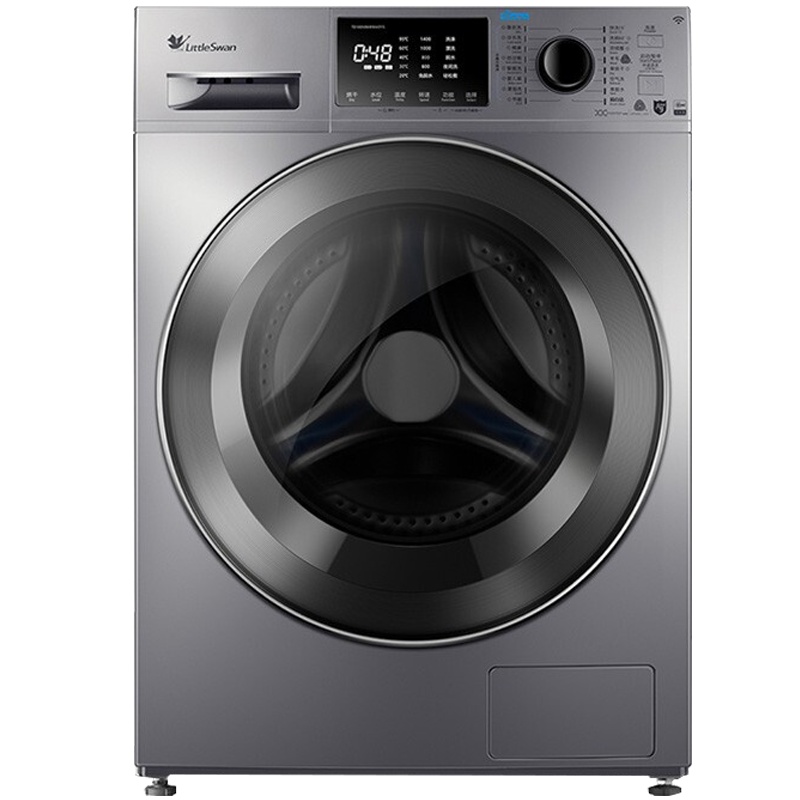 小天鹅(LittleSwan)TD100V86WMADY5 10公斤大容量变频全自动滚筒洗干一体机 变频洗衣机巴赫银智能