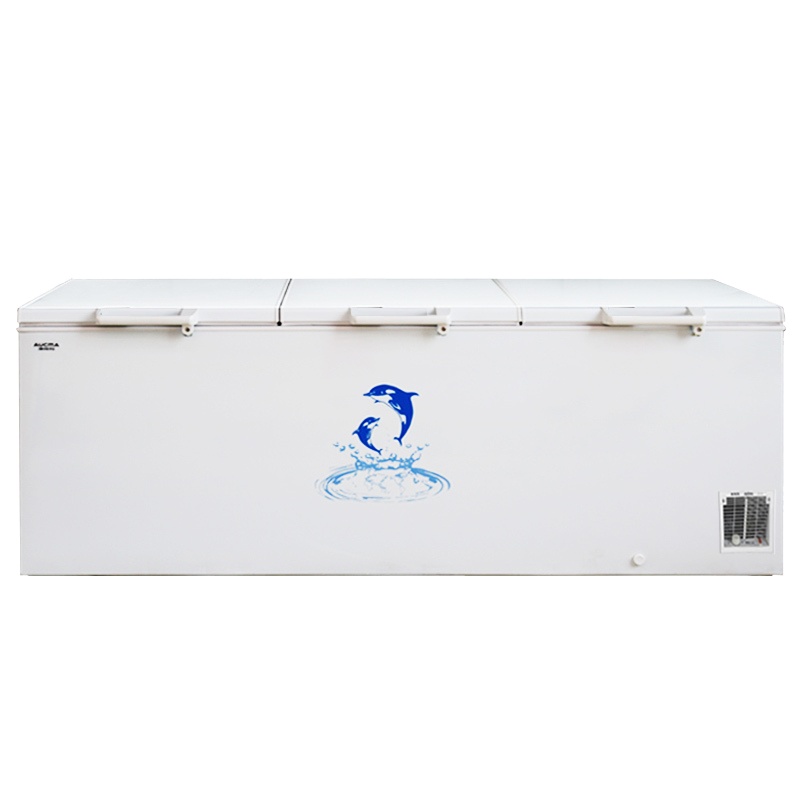 澳柯玛(Aucma)828升顶开门单温冷柜大冰柜商用大容量单温冷藏冷冻三开门卧式冷柜BC/BD-828