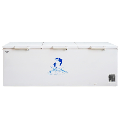 澳柯玛(Aucma)828升顶开门单温冷柜大冰柜商用大容量单温冷藏冷冻三开门卧式冷柜BC/BD-828