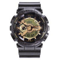 卡西欧(CASIO)手表G-SHOCK时尚运动双显男表 男士大表盘防水电子表男 200m防水 GA-110BR-5A
