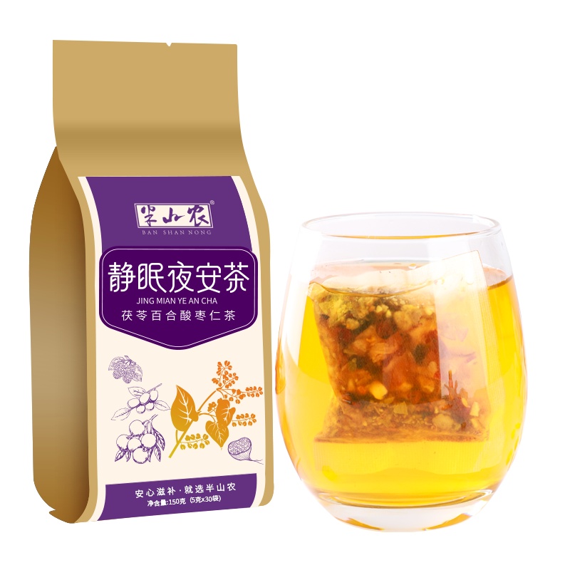 买1送1]半山农 茯苓酸枣仁百合茶 150克(5克*30袋) 养生茶袋泡茶