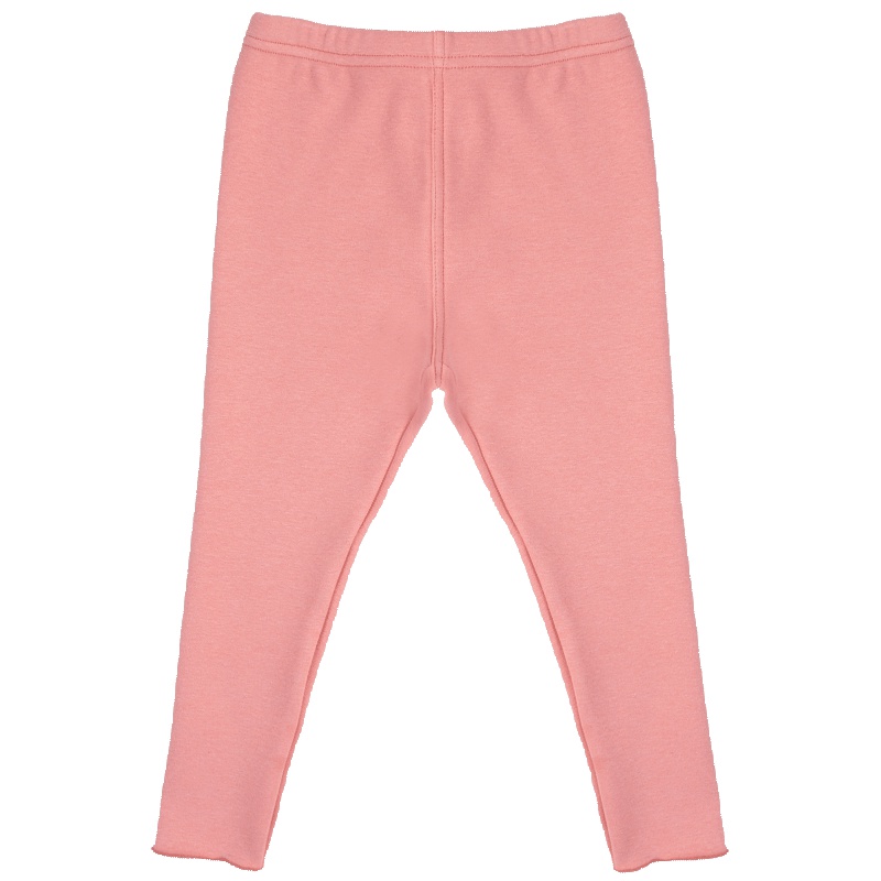 婴姿坊女童纯色加绒打底裤百搭儿童长裤紧身裤松紧促销多色