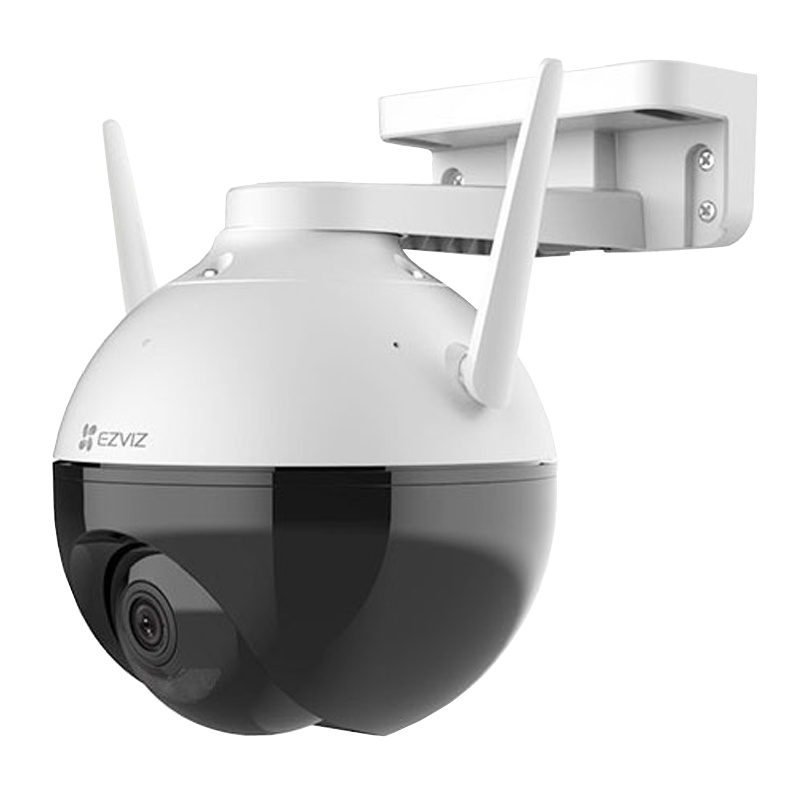 萤石 摄像头C8PF高清200万室外云台防水无线监控8倍AI双目变焦 360°全方位守护手机远程对讲