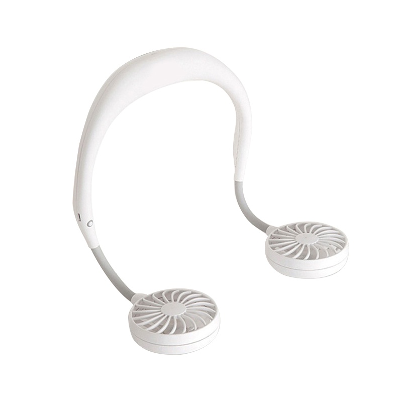 日本由利(UONI)挂脖小风扇便携式儿童大风懒人型挂颈脖子电风扇