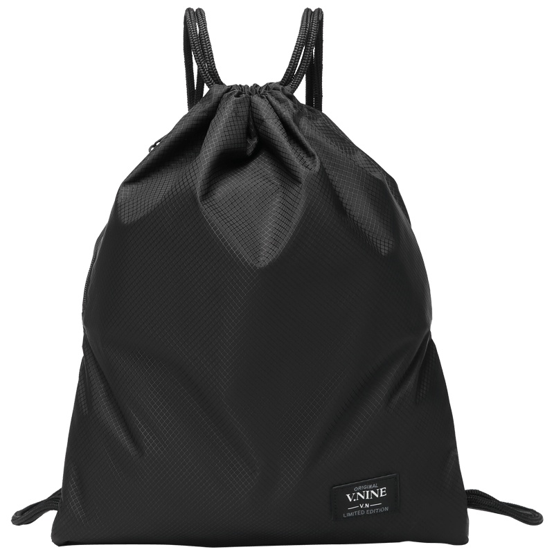 第九城（V.NINE） 双肩包男运动抽绳包户外登山包大容量轻便收纳包训练包