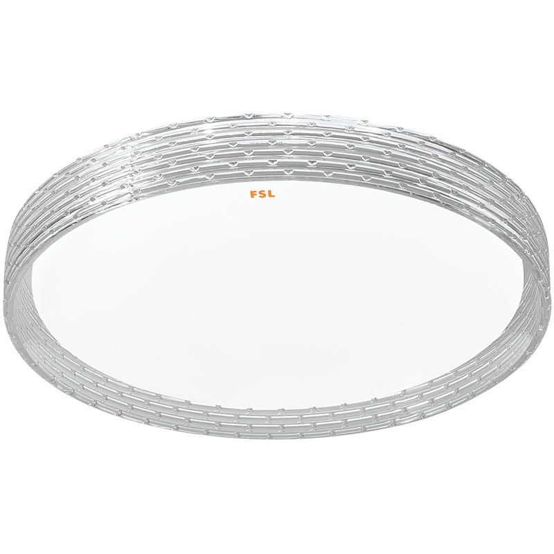 FSL佛山照明 LED吸顶灯简约现代亚克力圆形三色调光20平方客厅卧室灯具灯饰