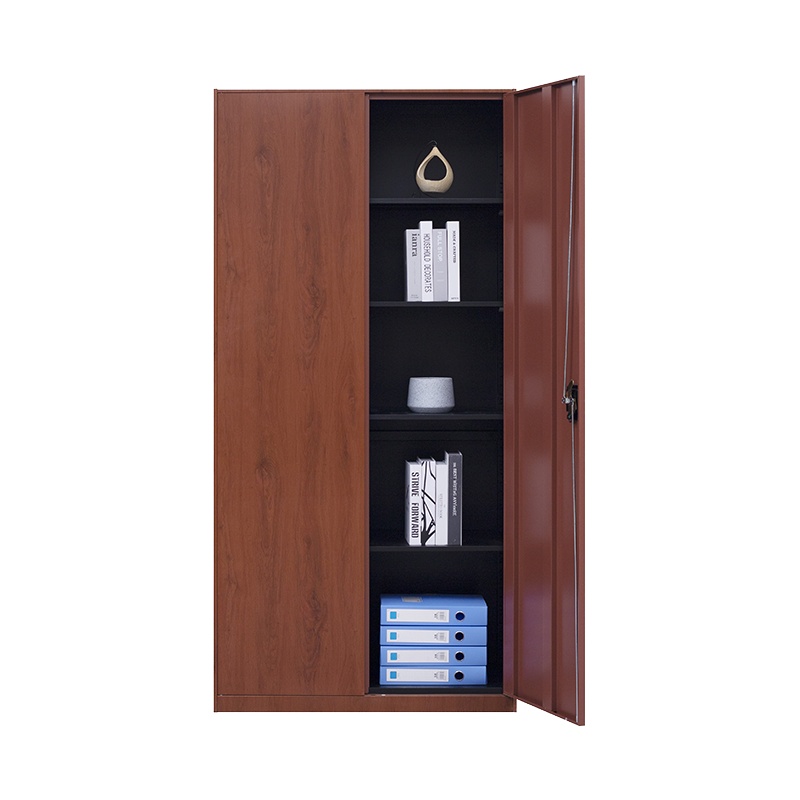 豫亿腾 木纹转印钢制通体文件柜,档案柜,器械柜,钢制文件柜,更衣柜,办公抽屉铁皮柜,资料柜,木纹转印,加厚0.8m